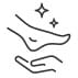 foot care icon hand